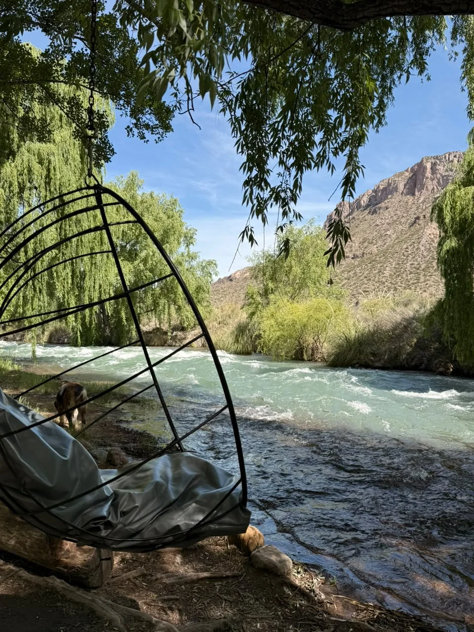 Vista al río Atuel